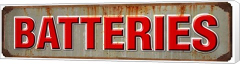 Framed Batteries Rusted Garage 1 Print