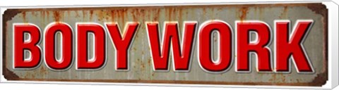 Framed Body Work Rusted Garage Print