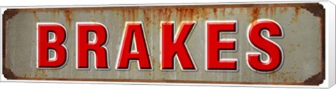 Framed Brakes Rusted Garage Print