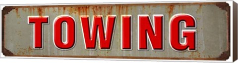 Framed Towing Rusted Garage Print