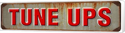 Framed Tune Ups Rusted Garage Print