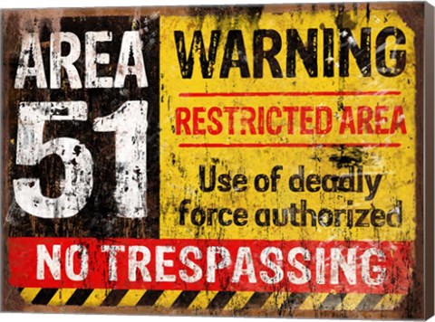 Framed Area 51 Horiz Print