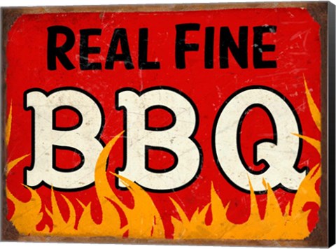 Framed BBQ Real Fine Print