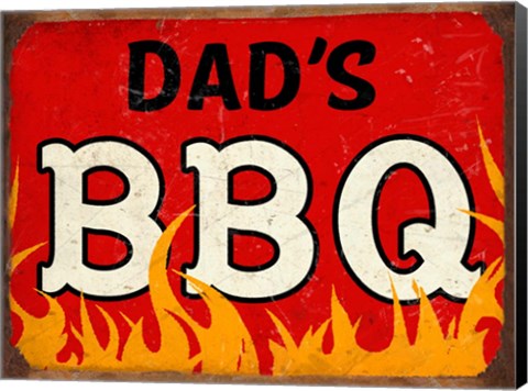 Framed BBQ Dads Print