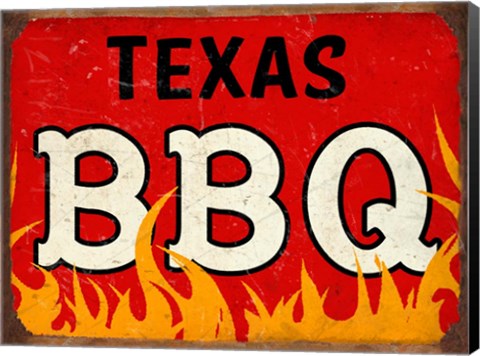 Framed BBQ Texas Print