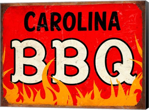 Framed BBQ Carolina Print