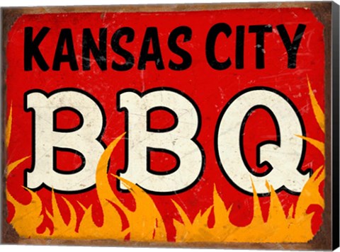 Framed BBQ Kansas City Print