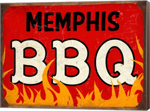 Framed BBQ Memphis Print