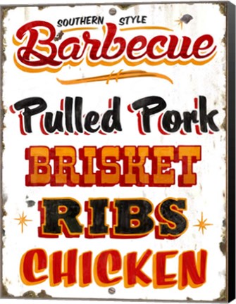 Framed BBQ Southern Print