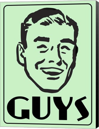 Framed Guys Green Print