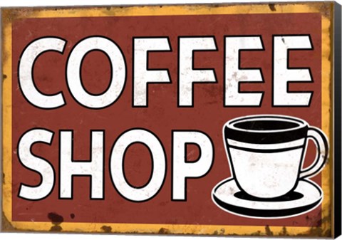 Framed Coffee Shop Print