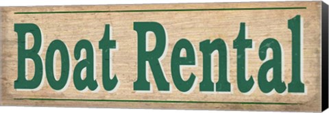 Framed Boat Rentals Print