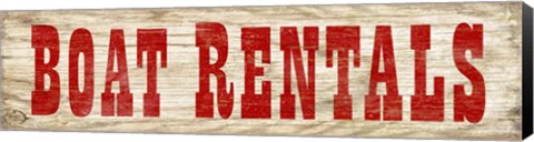 Framed Boat Rentals Print