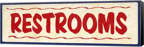 Framed Restrooms Print