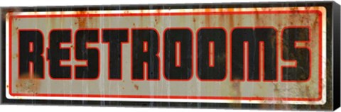 Framed Restrooms Print
