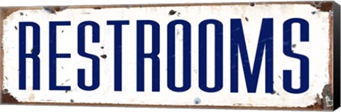 Framed Restrooms Print