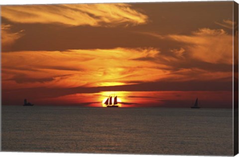 Framed Bullseye Sunset Print