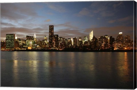 Framed Manhattan From East River Print