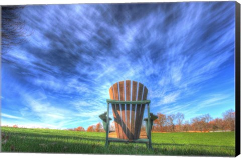 Framed Adirondack Chair Horizontal Print
