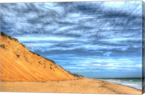 Framed Cape Cod Dune And Colors 2 Print