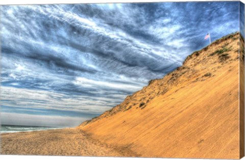 Framed Cape Cod Dune And Colors Print