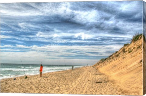 Framed Cape Surf Fishing Print