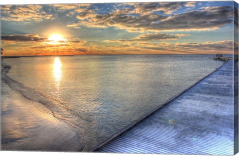 Framed Higgs Pier Key West Print