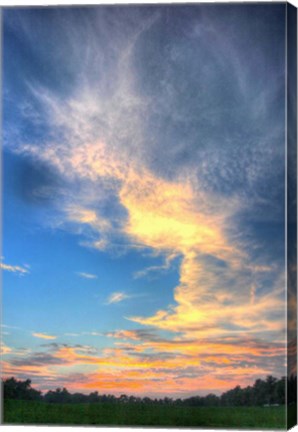 Framed Late Summer Sunset Print