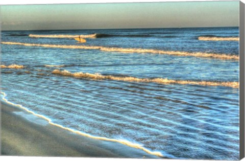 Framed Lone Surfer Print