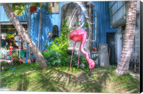 Framed Pink Flamingo Print