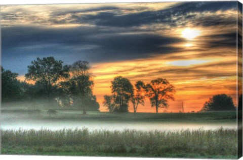 Framed Sunrise Meadow Print