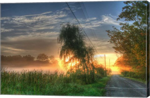 Framed Sunrise Road Print