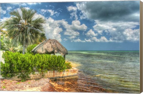 Framed Thatched Roof Print