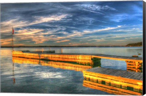 Framed 1,000 Islands Dock 1 Print