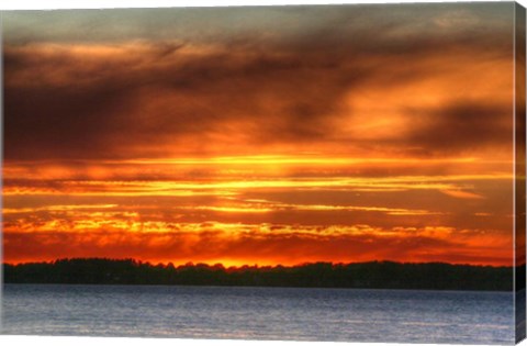 Framed 1,000 Islands Sunset Print