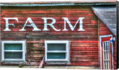 Framed Farm Lettering 2 Print