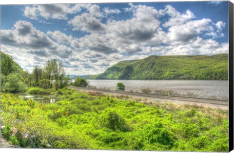 Framed Hudson And Tracks Print