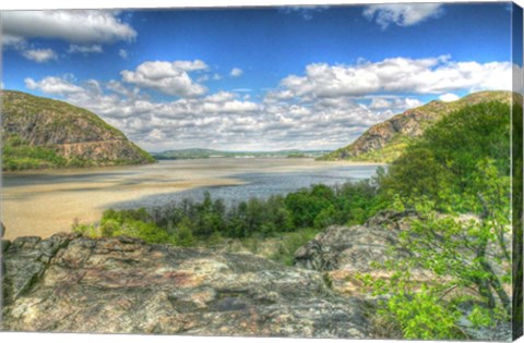 Framed Hudson From Cold Spring Print