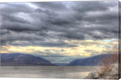 Framed Hudson Highlands Early April Print