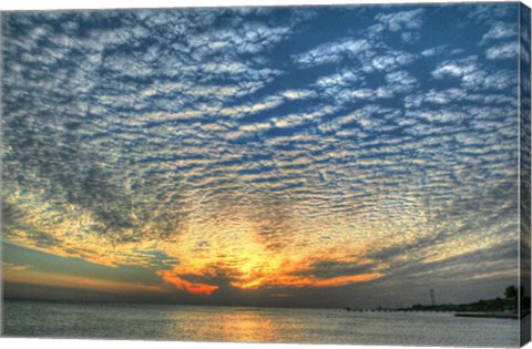 Framed Key West Blue Sunset I Print