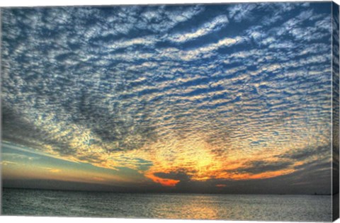 Framed Key West Blue Sunset II Print