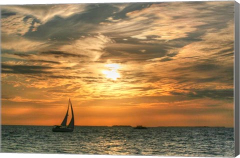 Framed Key West Sunset II Print