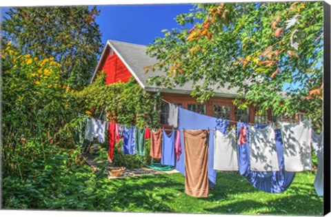 Framed Laundry Line Print