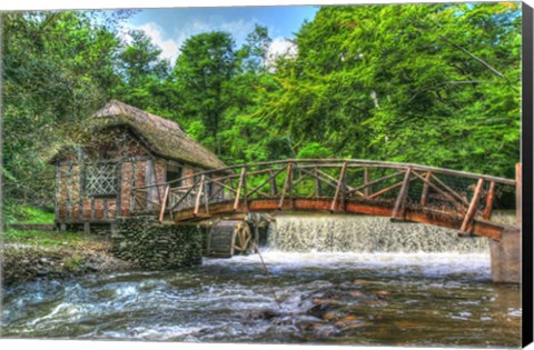 Framed Mill house and Stream Print