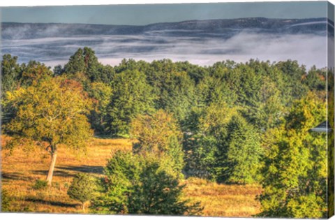 Framed Misty Shawangunk View Print
