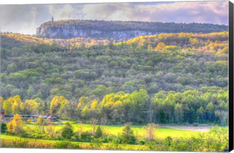 Framed Mohonk Tower Spring Print