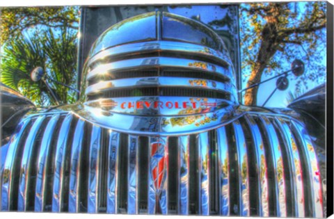 Framed Classic Chevy Truck Grill Print