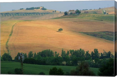 Framed Tuscan Hill II Print