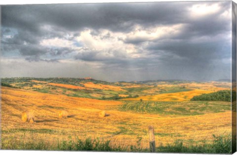 Framed Tuscan Storm I Print