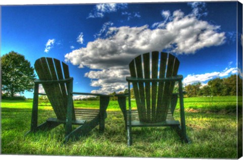 Framed Two Chairs Back 20 Print